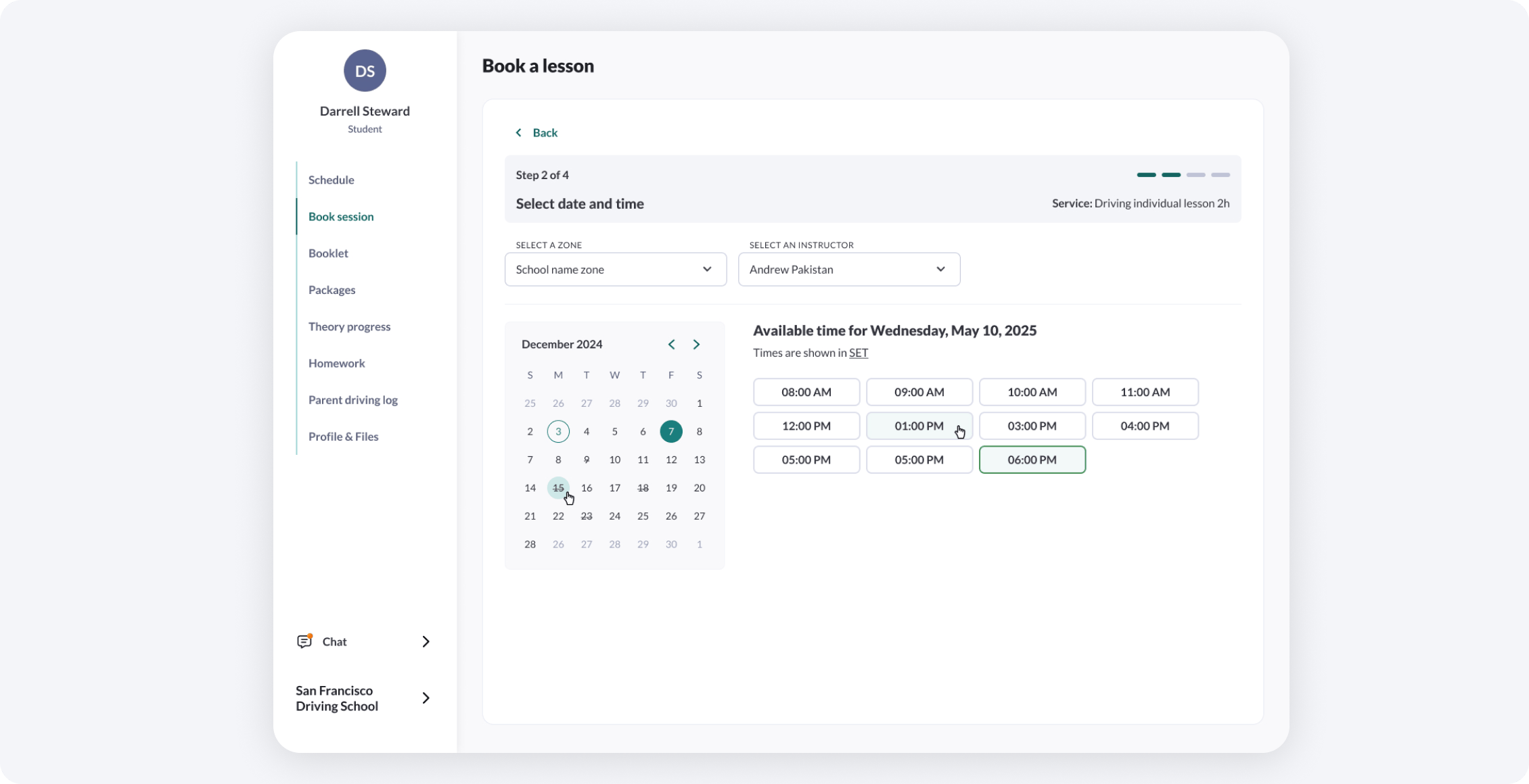 Scheduling & Online Booking