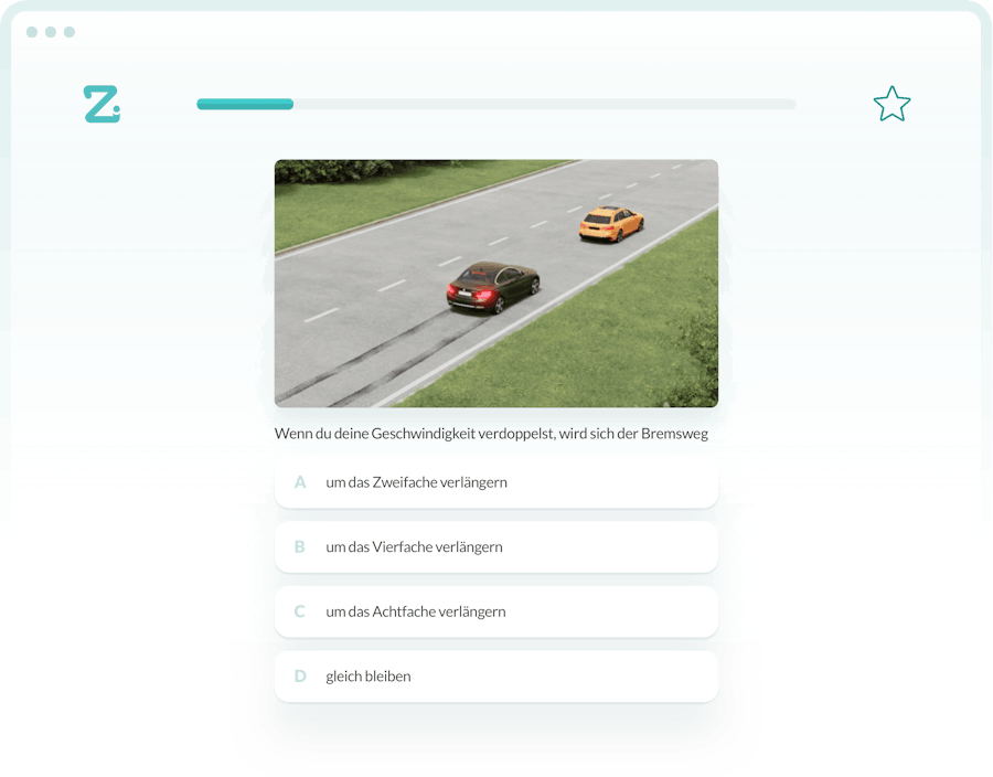 Theorie lernen für die Führerschein Theorieprüfung 2023