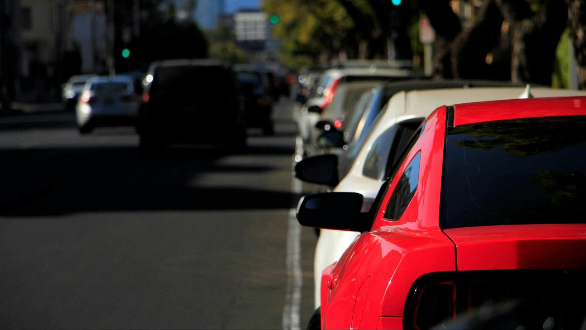 cars parallel parked on road