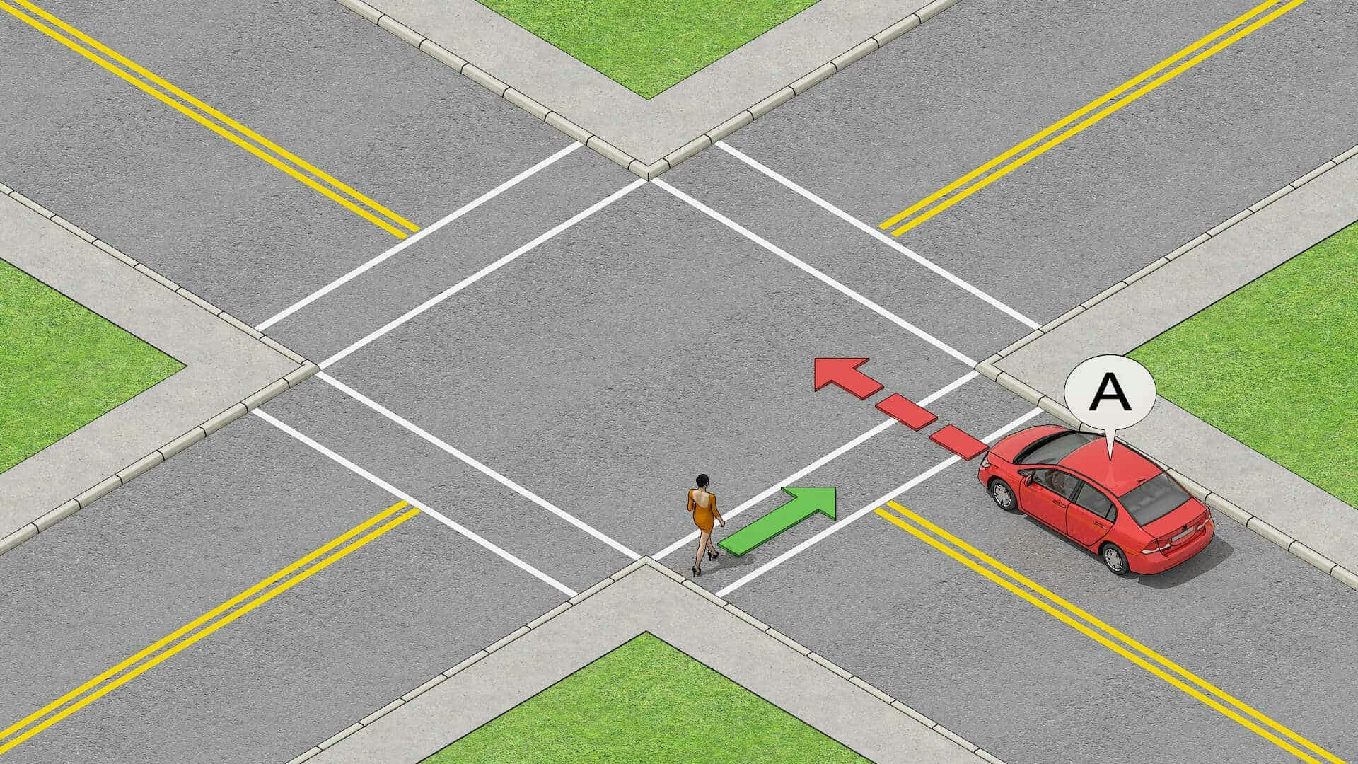 right of way rules apply at intersections