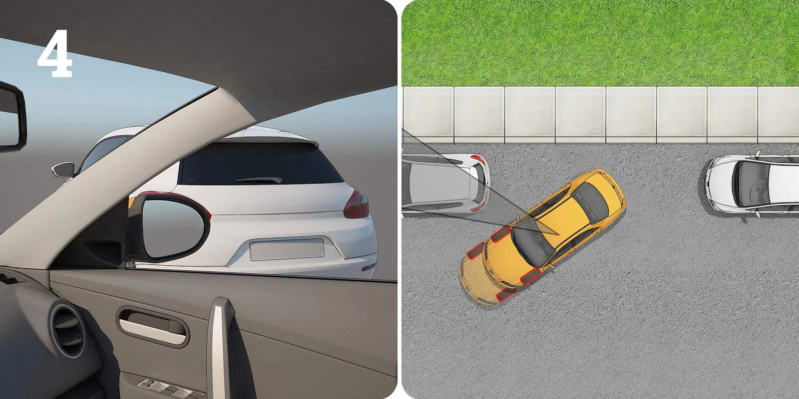Parallel Park Set Up How to Parallel Park for Beginners (Step-By-Step) | Zutobi