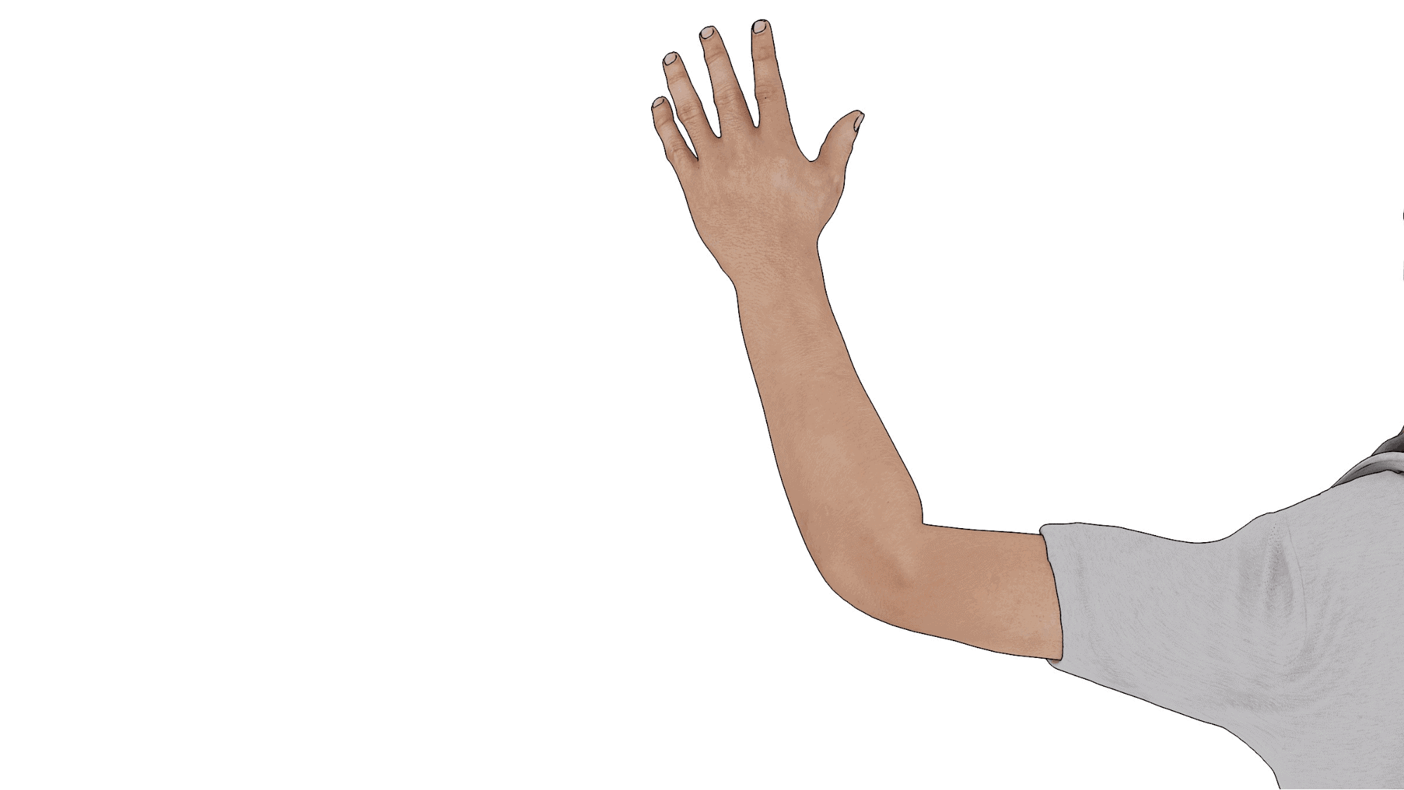 driver using hand signal to turn right