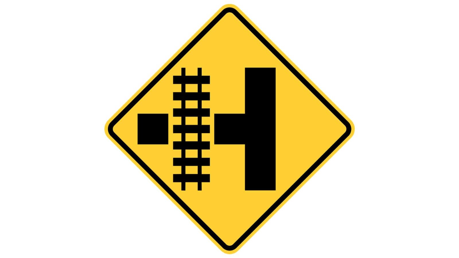 Warning sign Railroad Intersection Warning