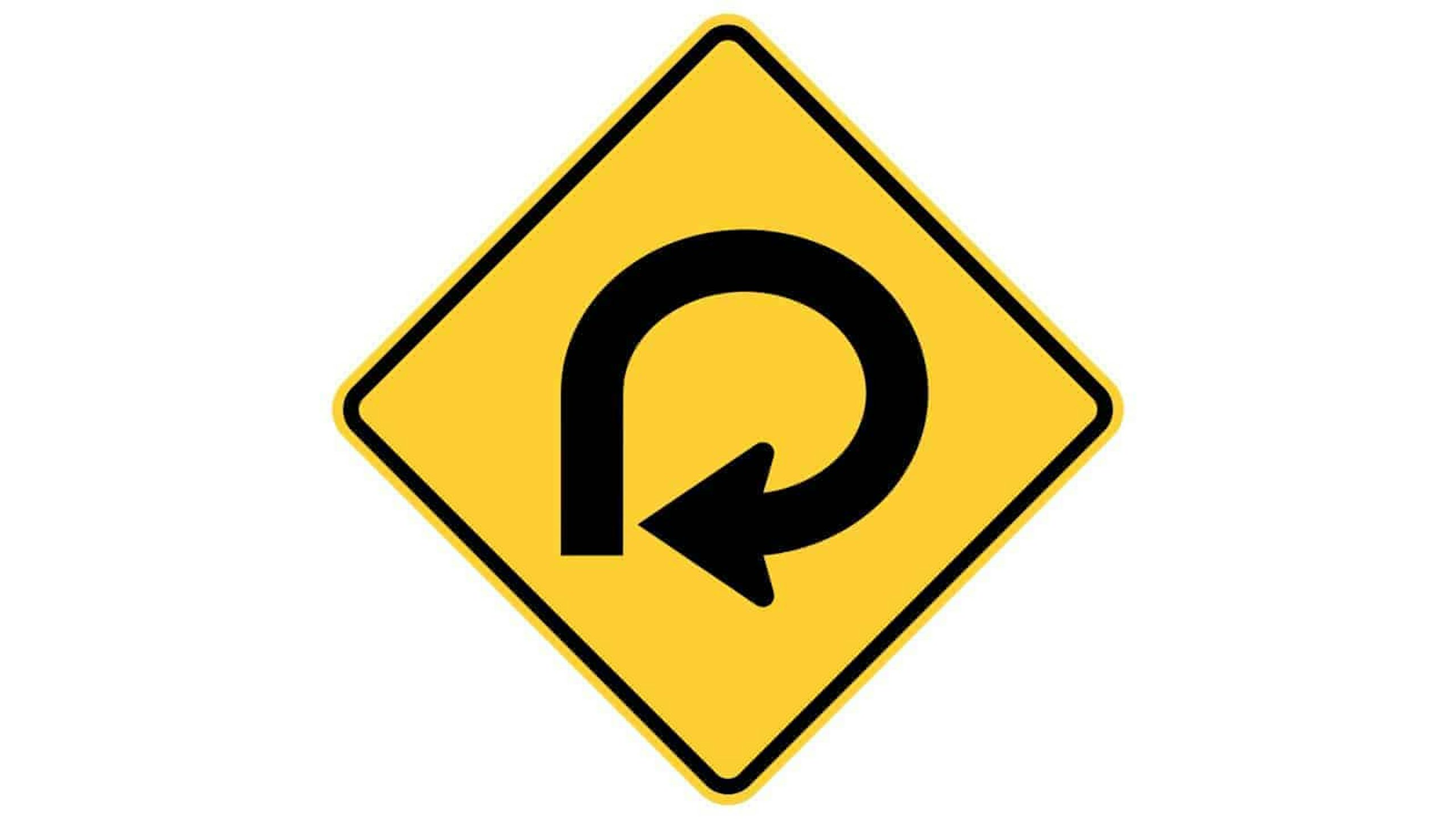 Warning sign 270-Degree Loop