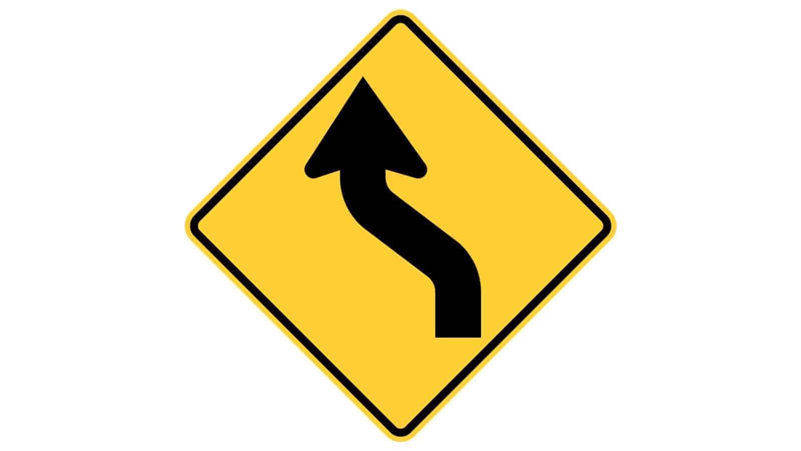 Reverse Curve (First Curve to the Left) 