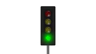 Green traffic light arrow