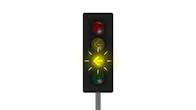 Flashing yellow traffic light arrow