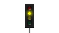 Yellow traffic light arrow