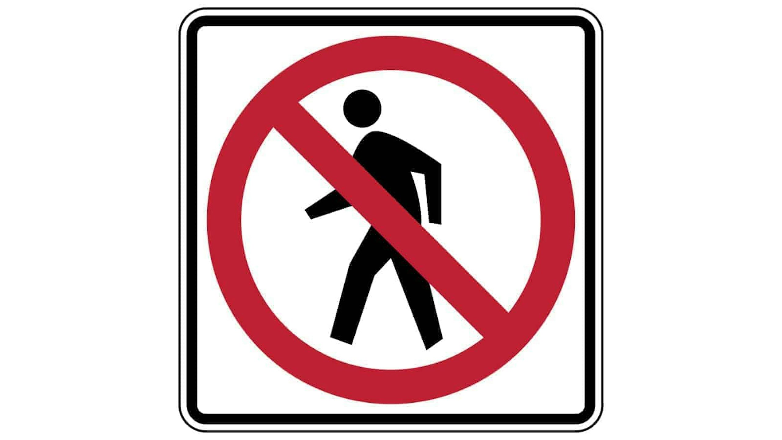 Forbidden Sign Hd Transparent, Cartoon Red Forbidden Road Sign