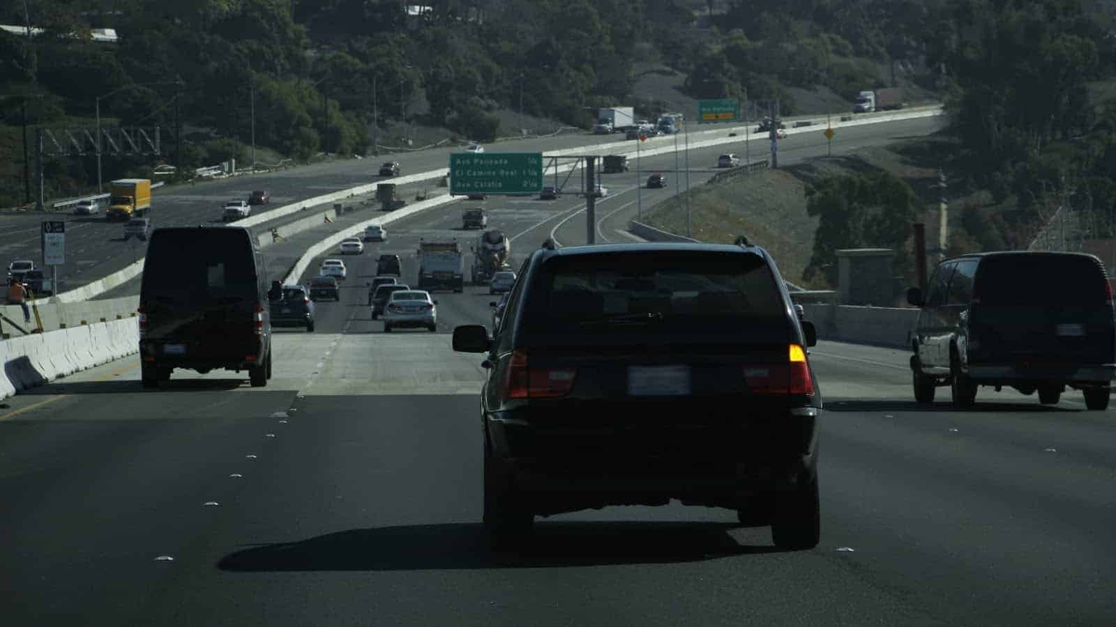 Signal before changing lanes
