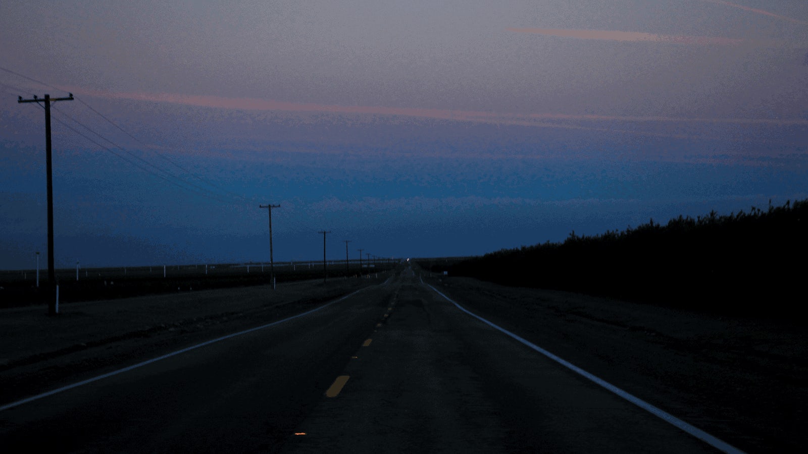 Use high beams on roads like these