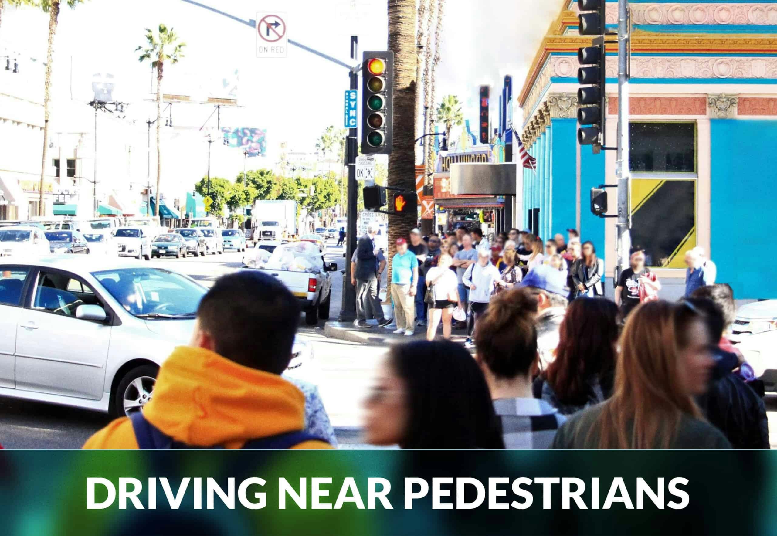 Sharing the road with pedestrians