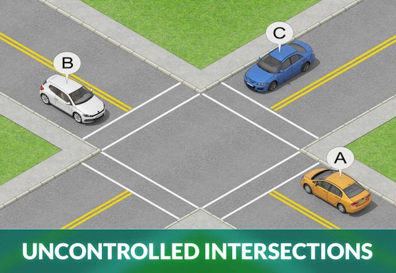 Uncontrolled Intersections & Right-Of-Way Rules: Who Yields?