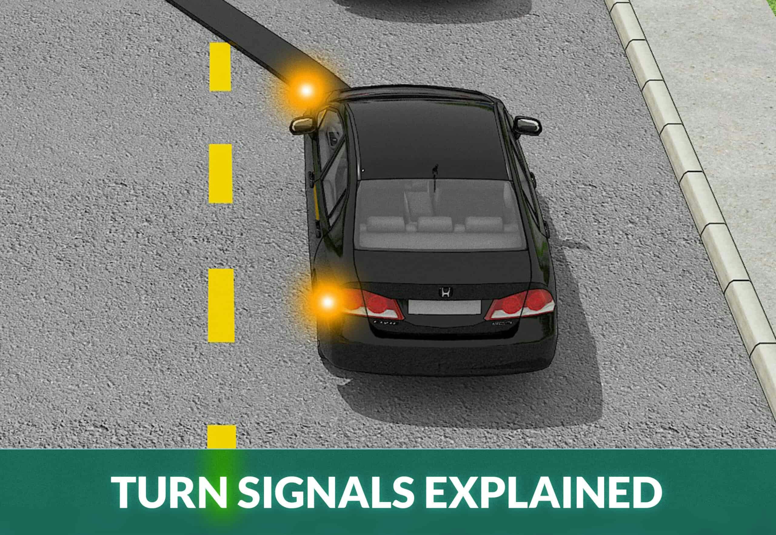 turning hand signals for driving