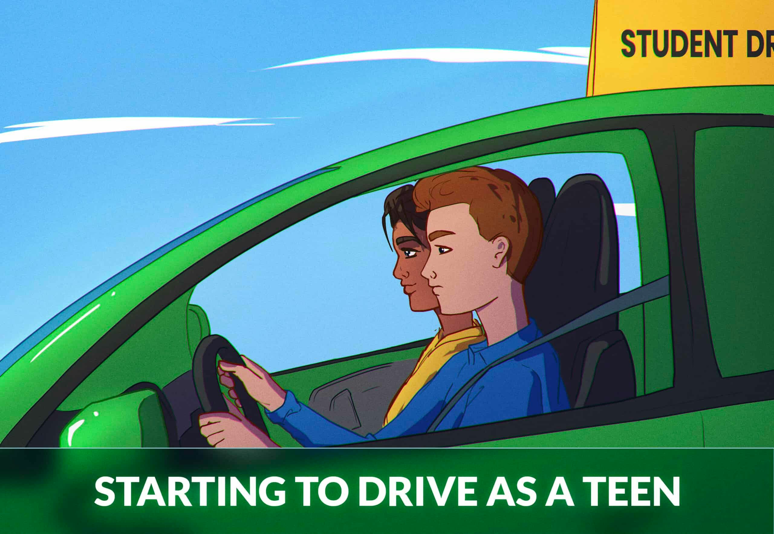 Starting to drive as a teen