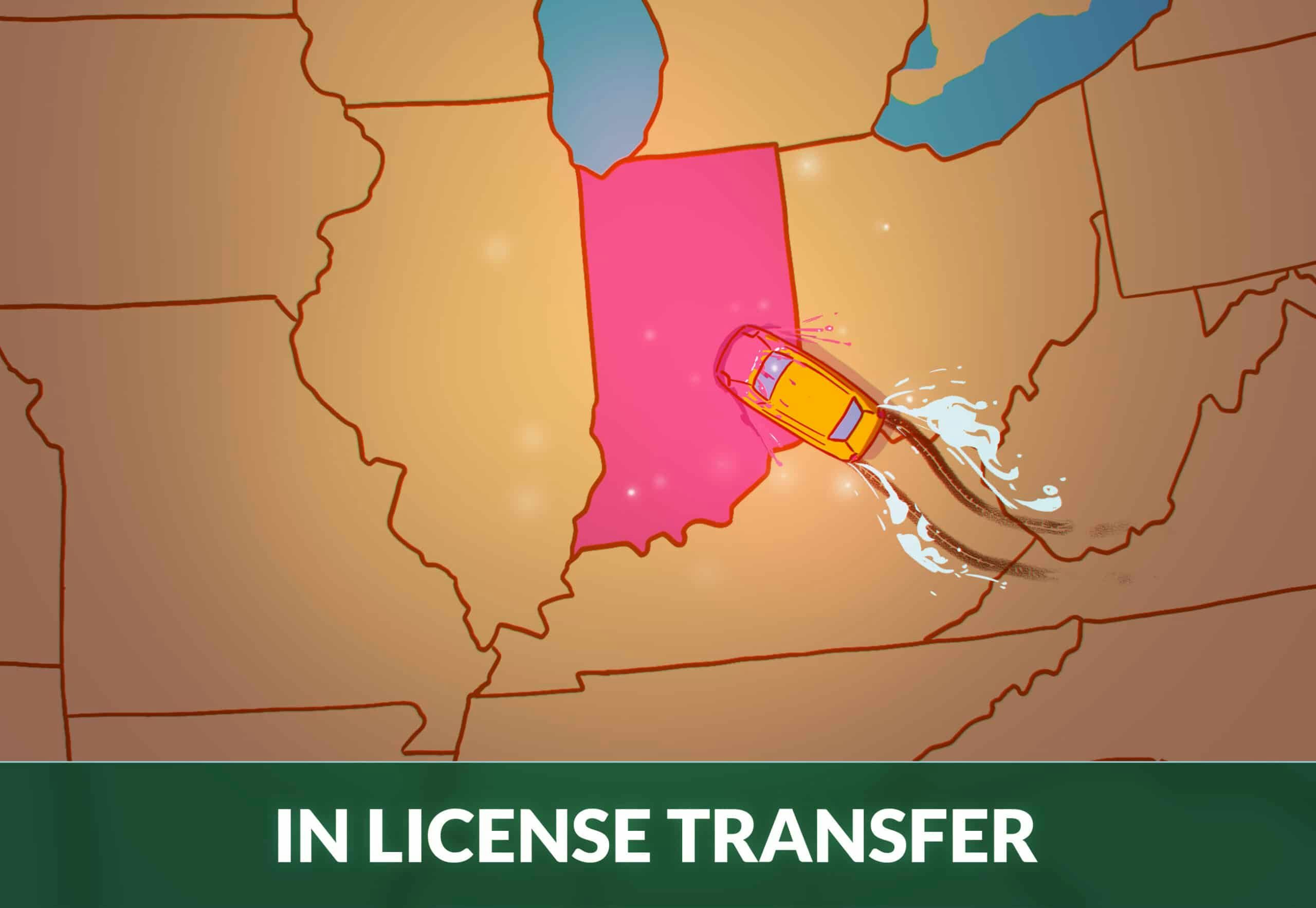 transfer drivers license to Indiana