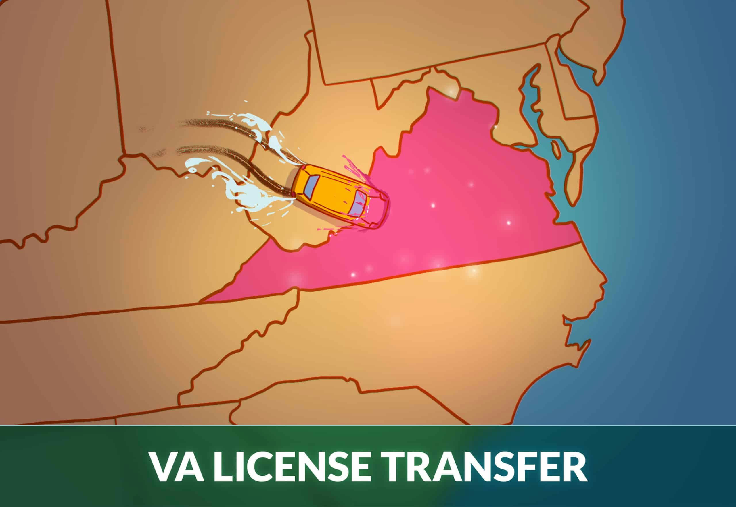 transfer drivers license to Virginia