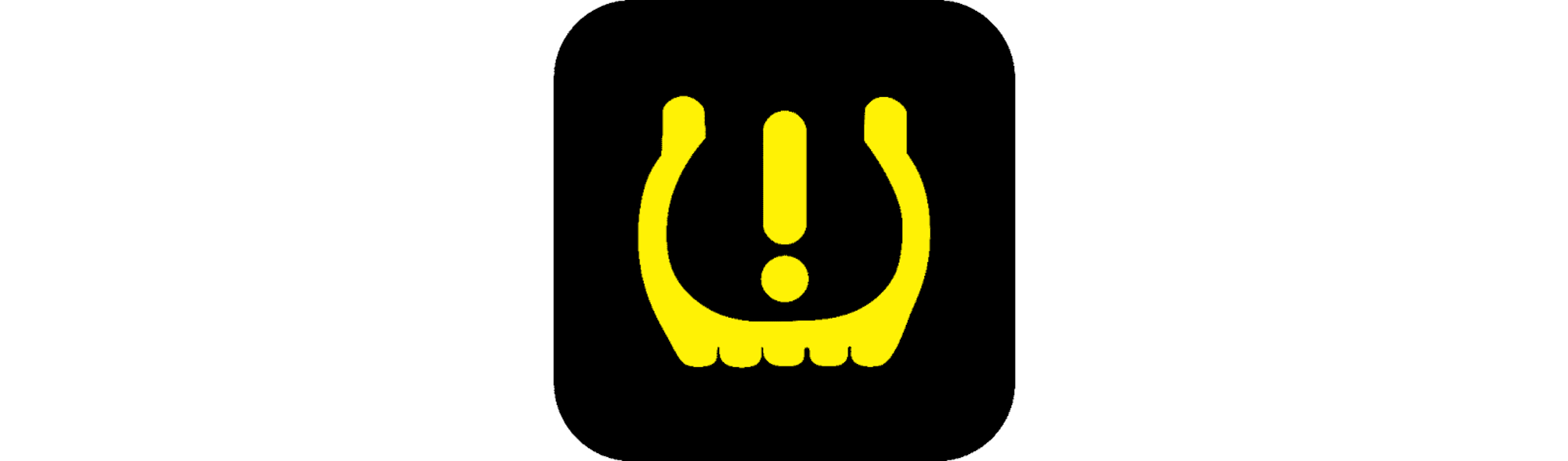 tire pressure indicator light on a black background