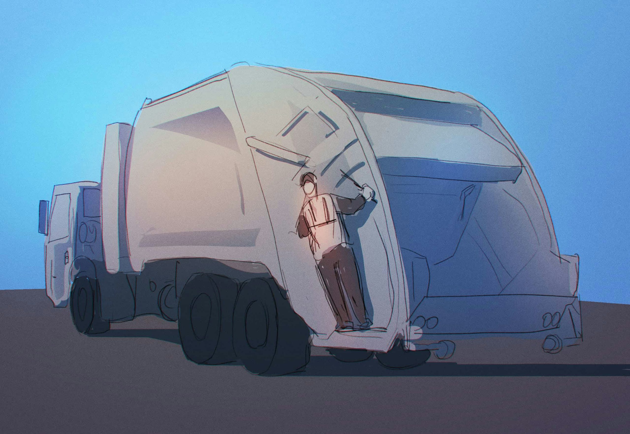 refuse truck