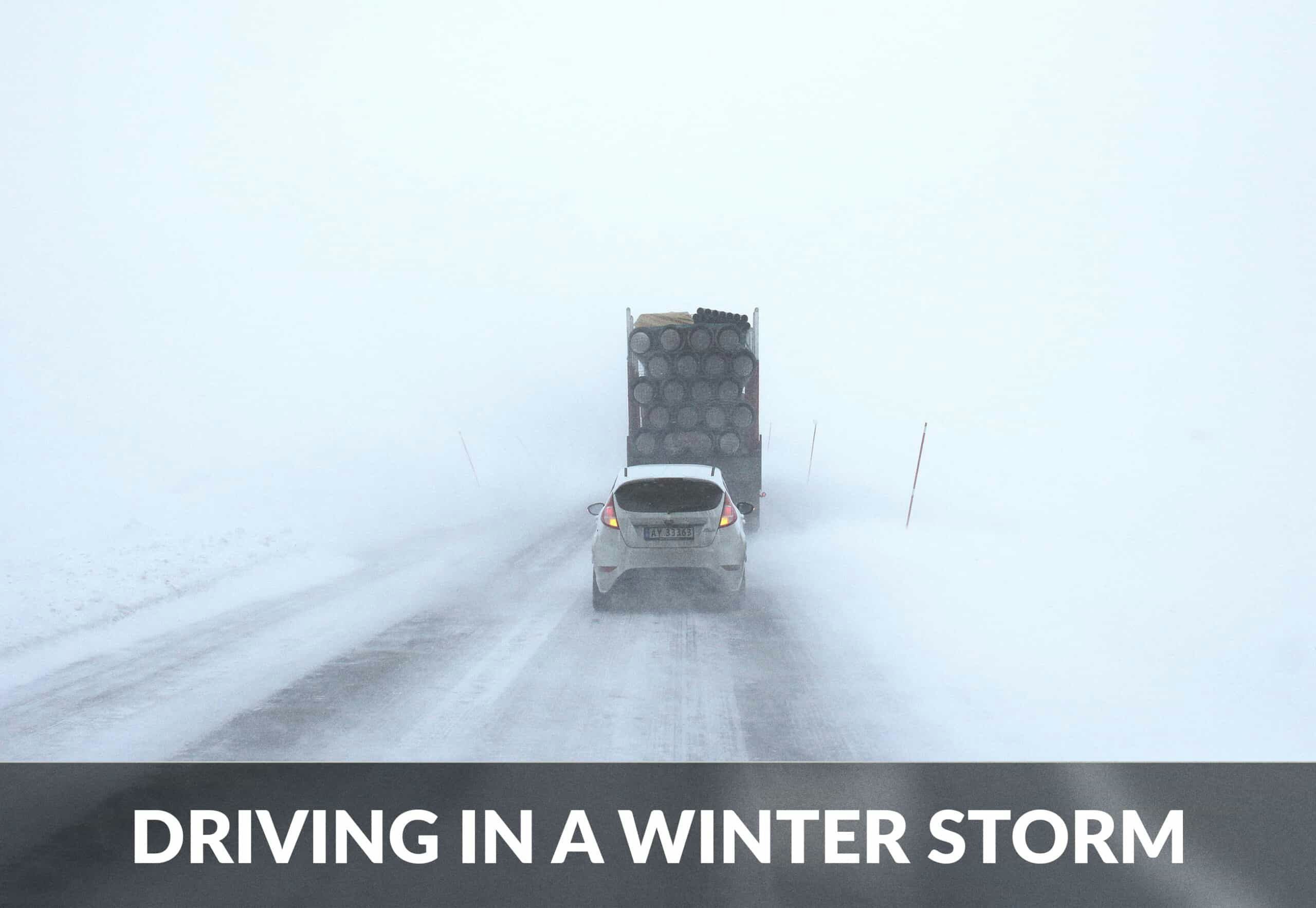 Driving during a winter storm
