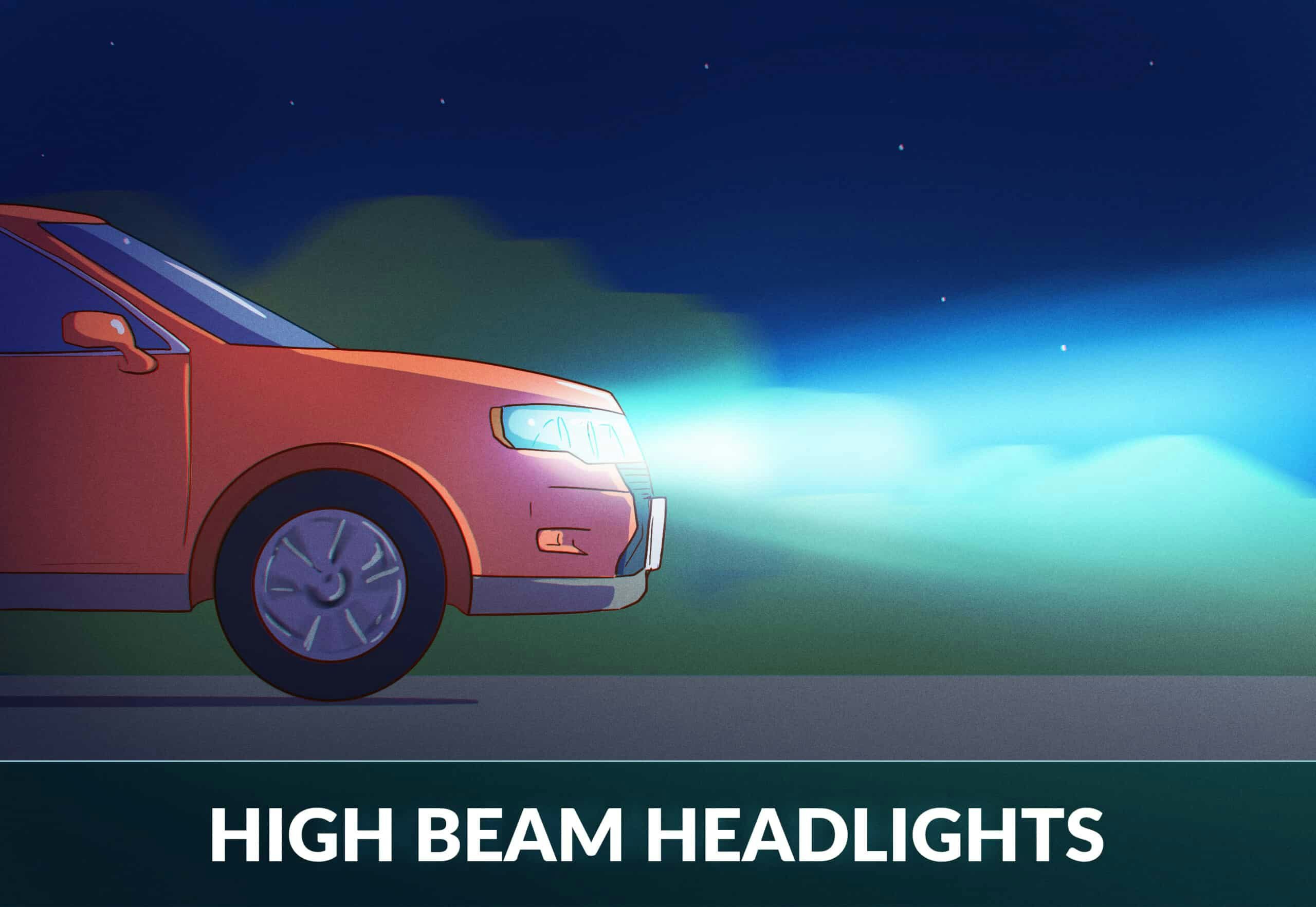 High beam light for on sale car