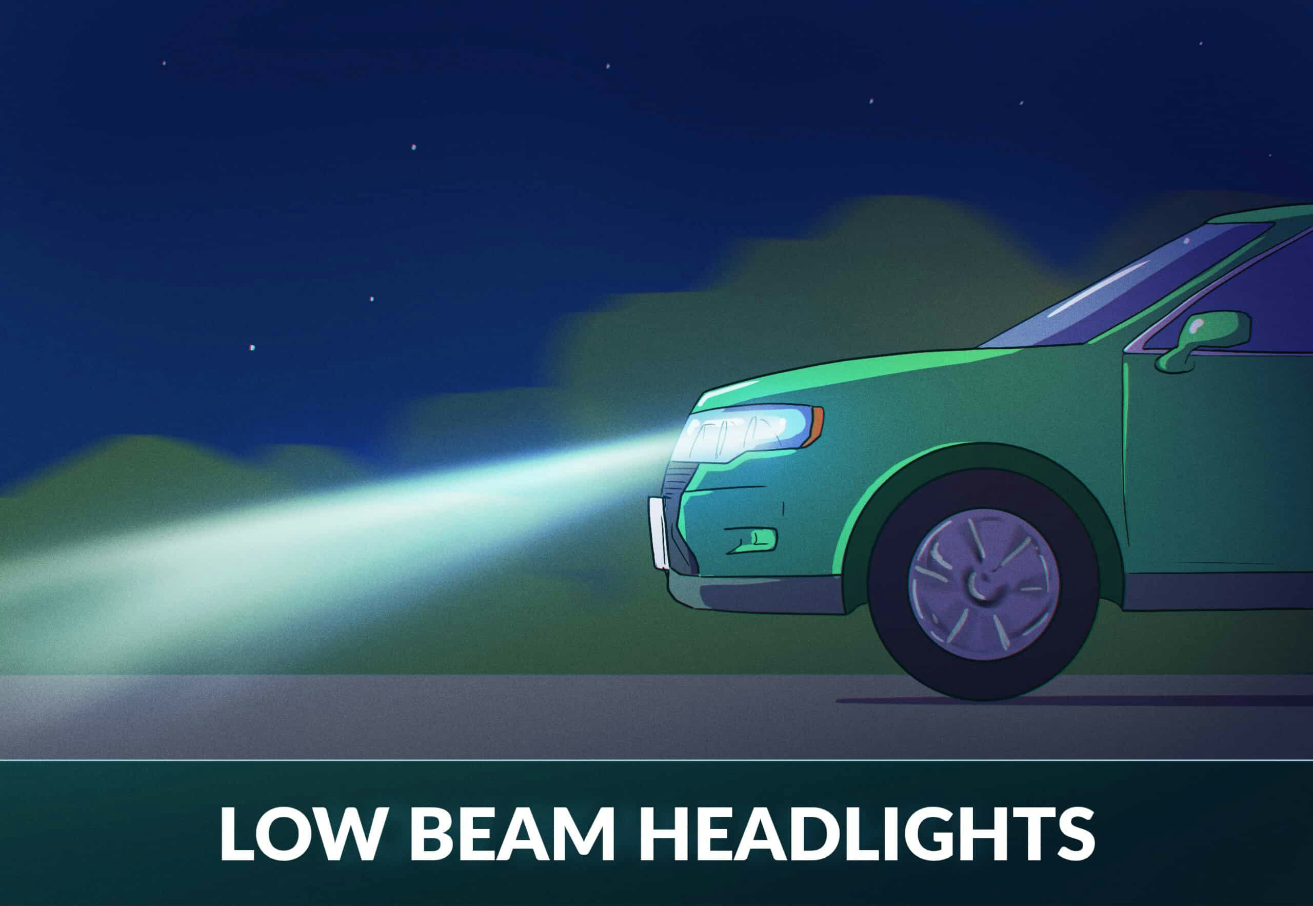 Low beam headlights