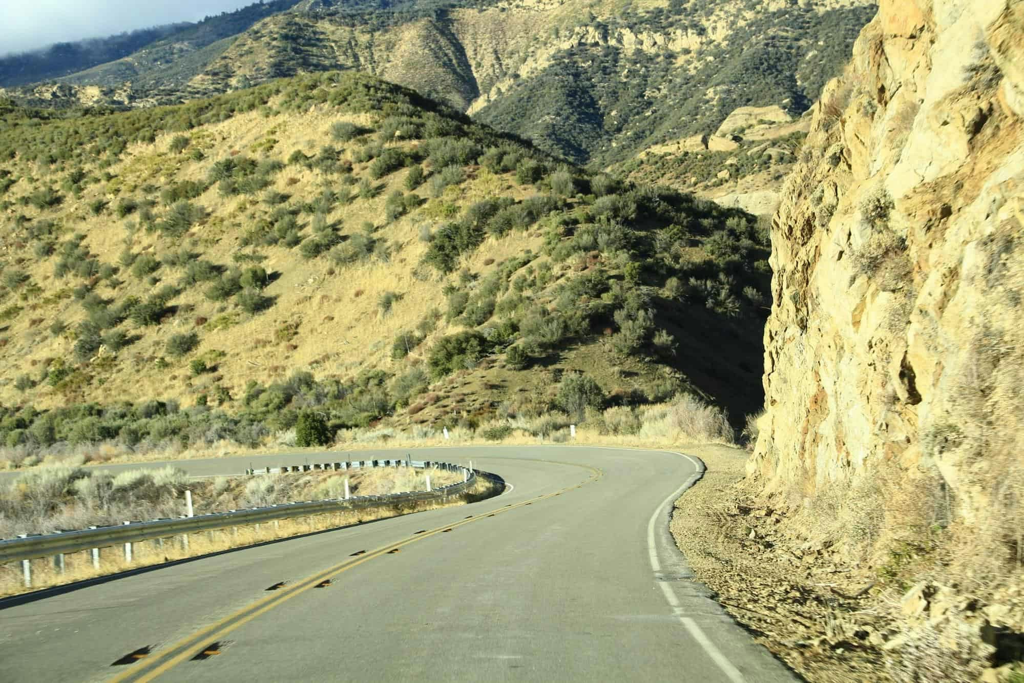 winding road in the mountains