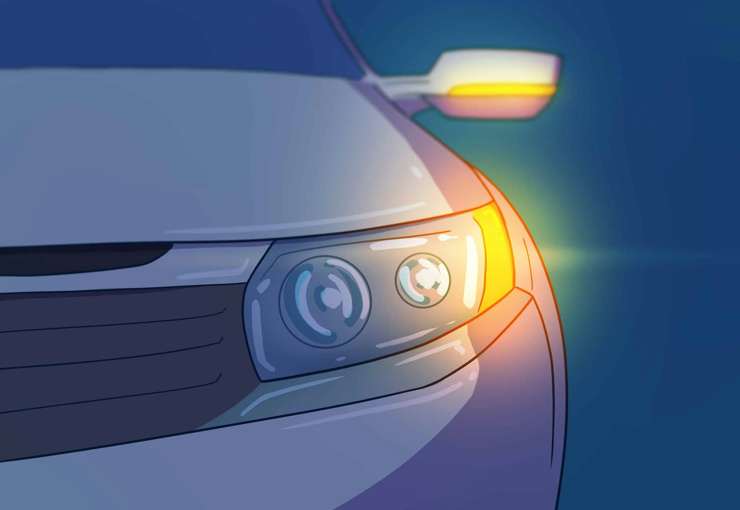 turn signals on a vehicle