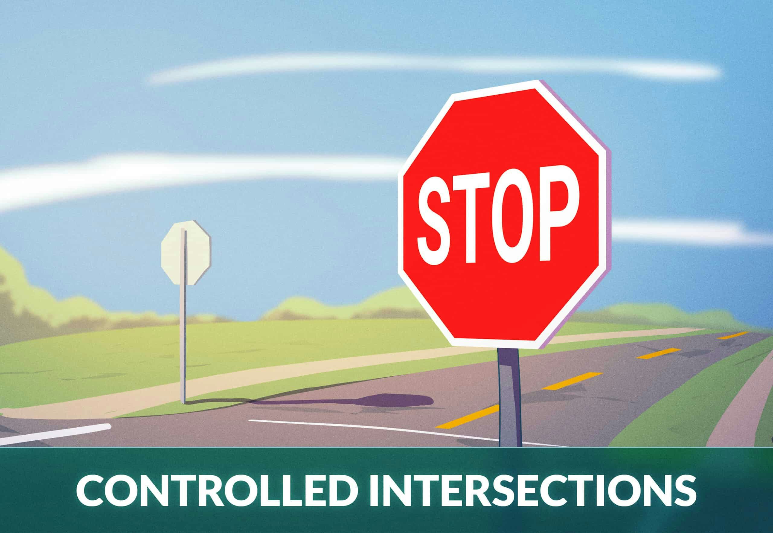 road intersection clip art