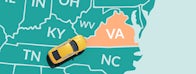 US map VA