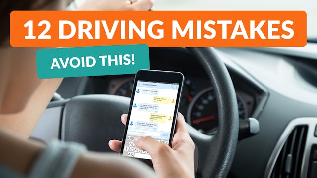 12 Driving Mistakes Every New Driver Should Watch Out For