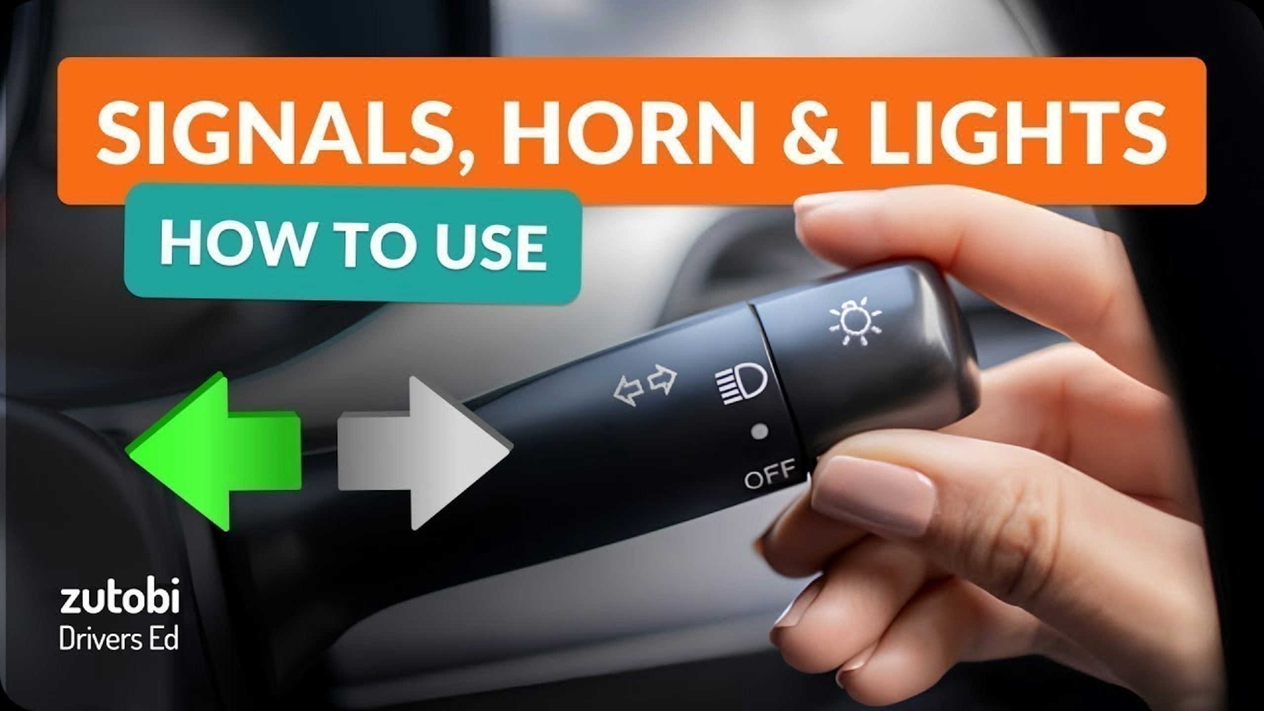 How to use Turn Signals, Lights, Hazard Lights &#038; Horn