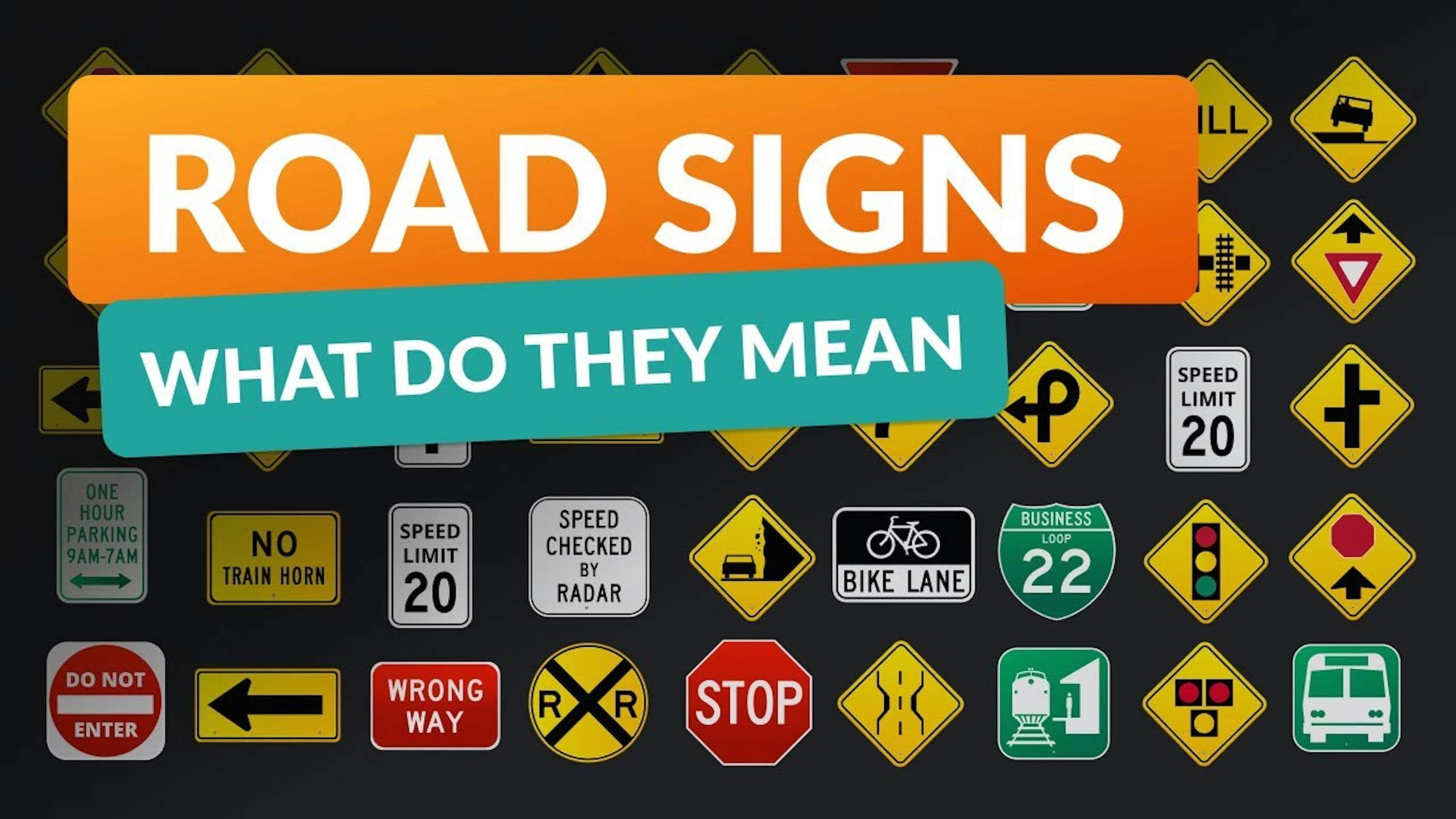 Learn Traffic Signs and Their Meanings &#8211; Driving Instructor Explains