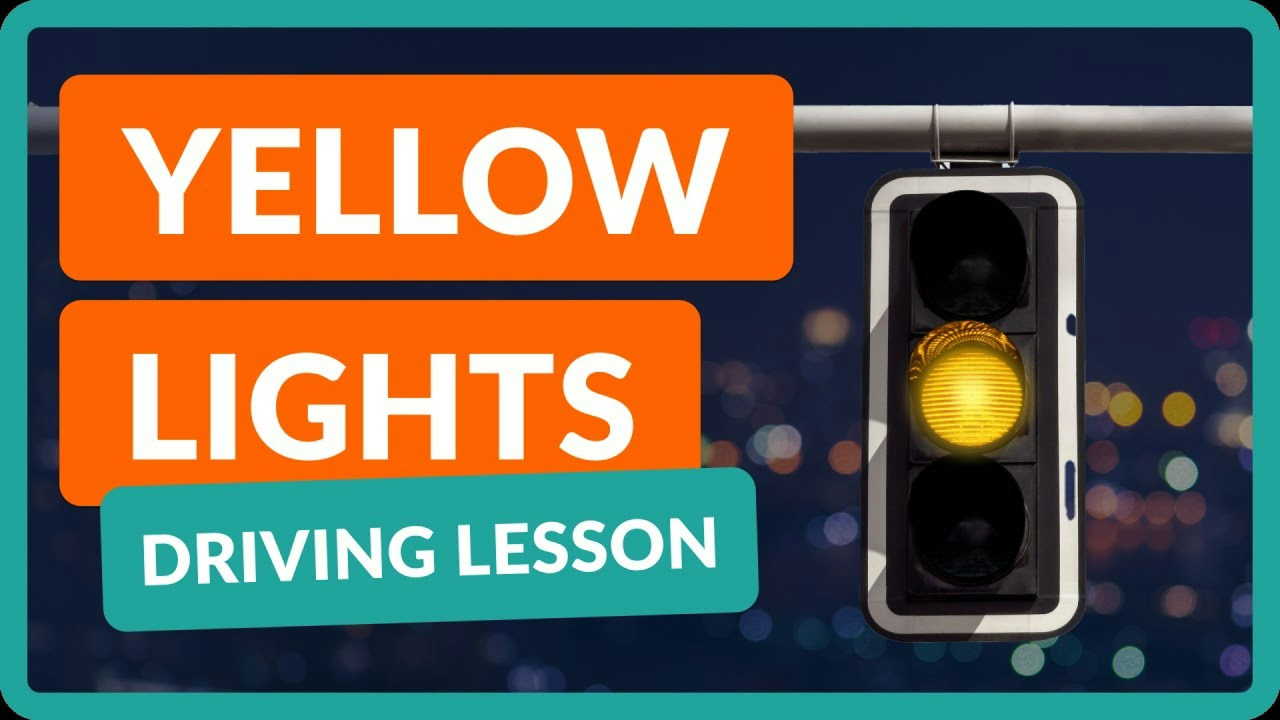 How to Treat Yellow Traffic Lights Correctly &#8211; Driving Instructor Explains