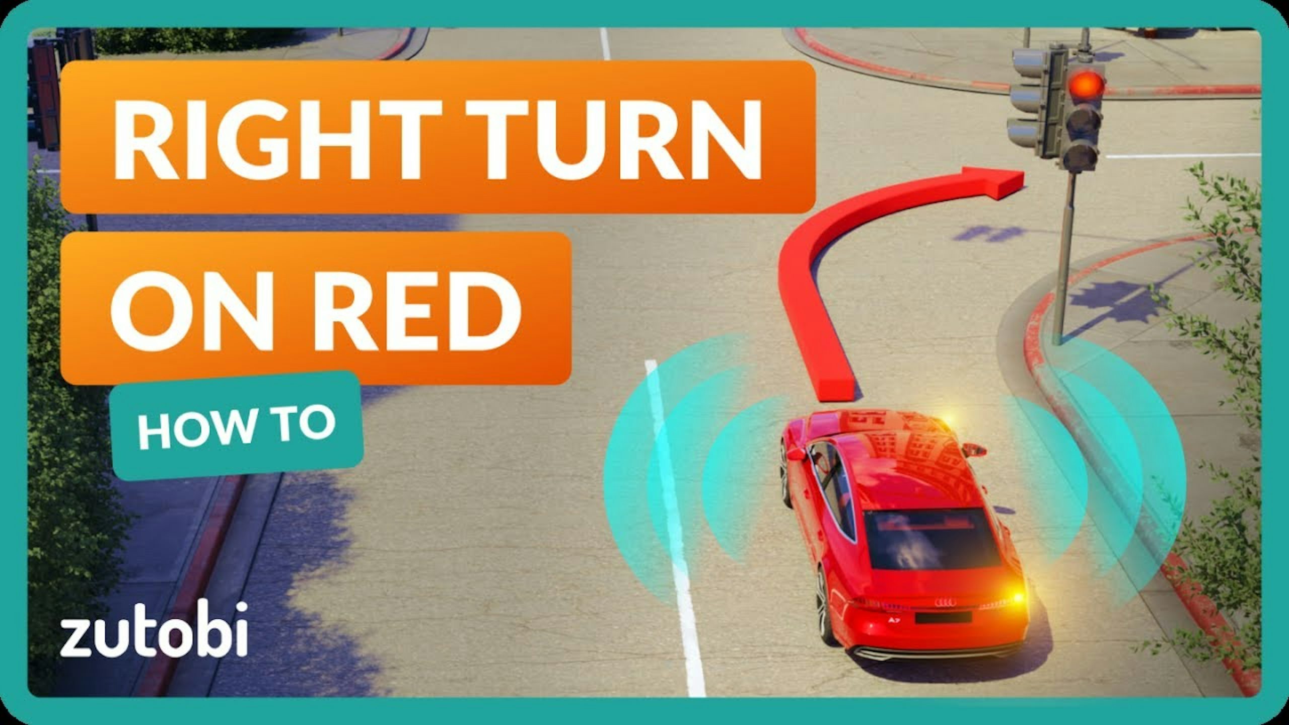 How to Turn Right on a Red Traffic Light (Driving Tips)