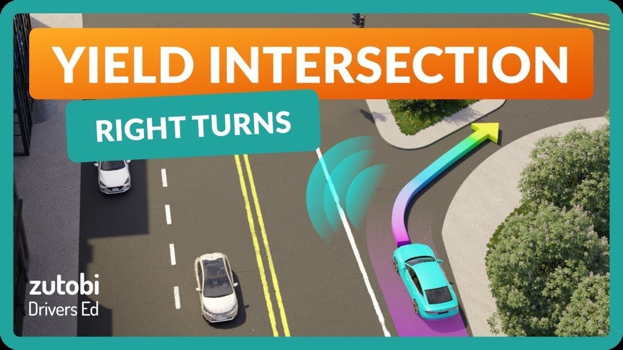 Yield Right Turns – Driving Instructor Explains