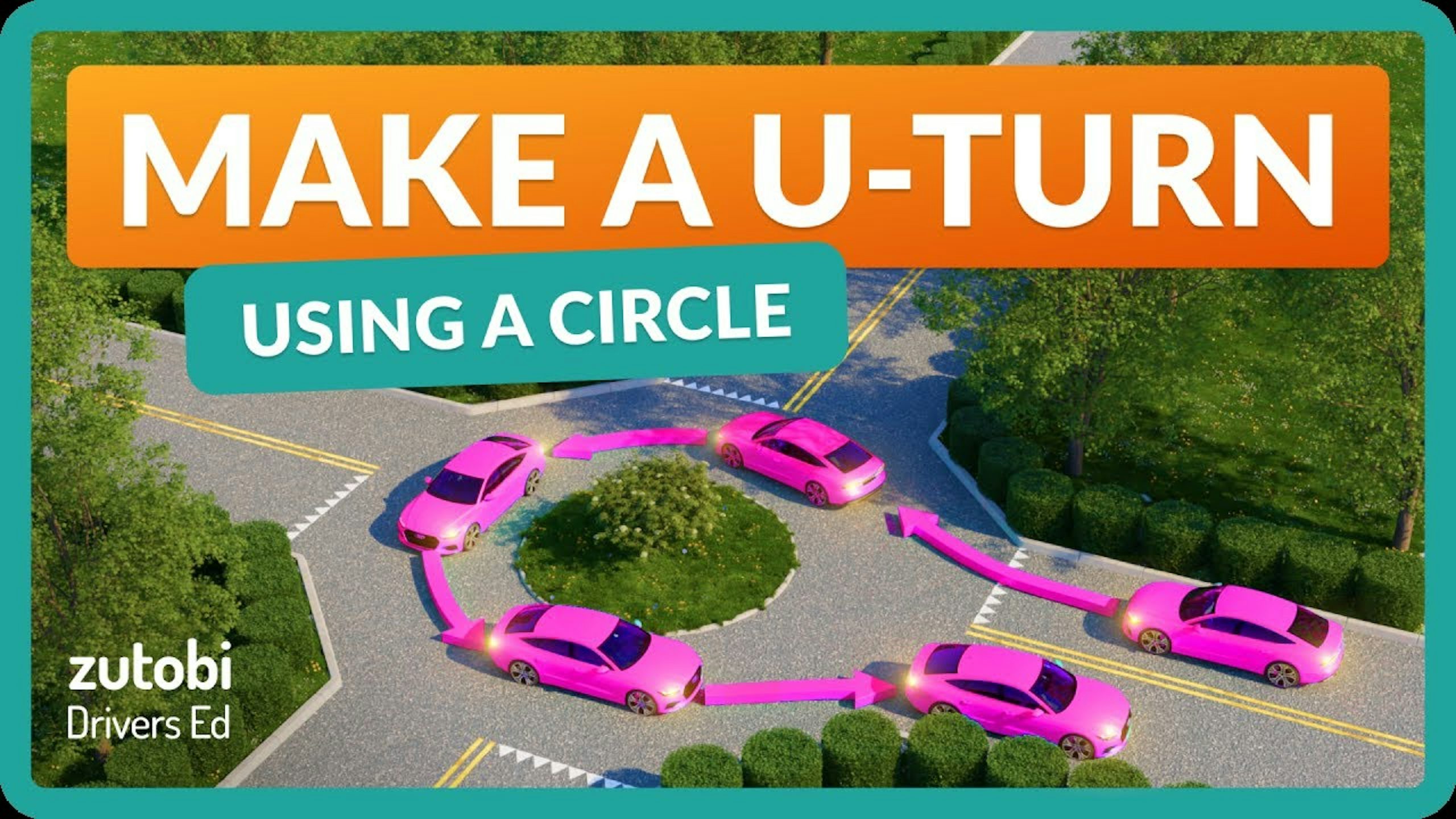 How to Use a Roundabout to Make a U-Turn