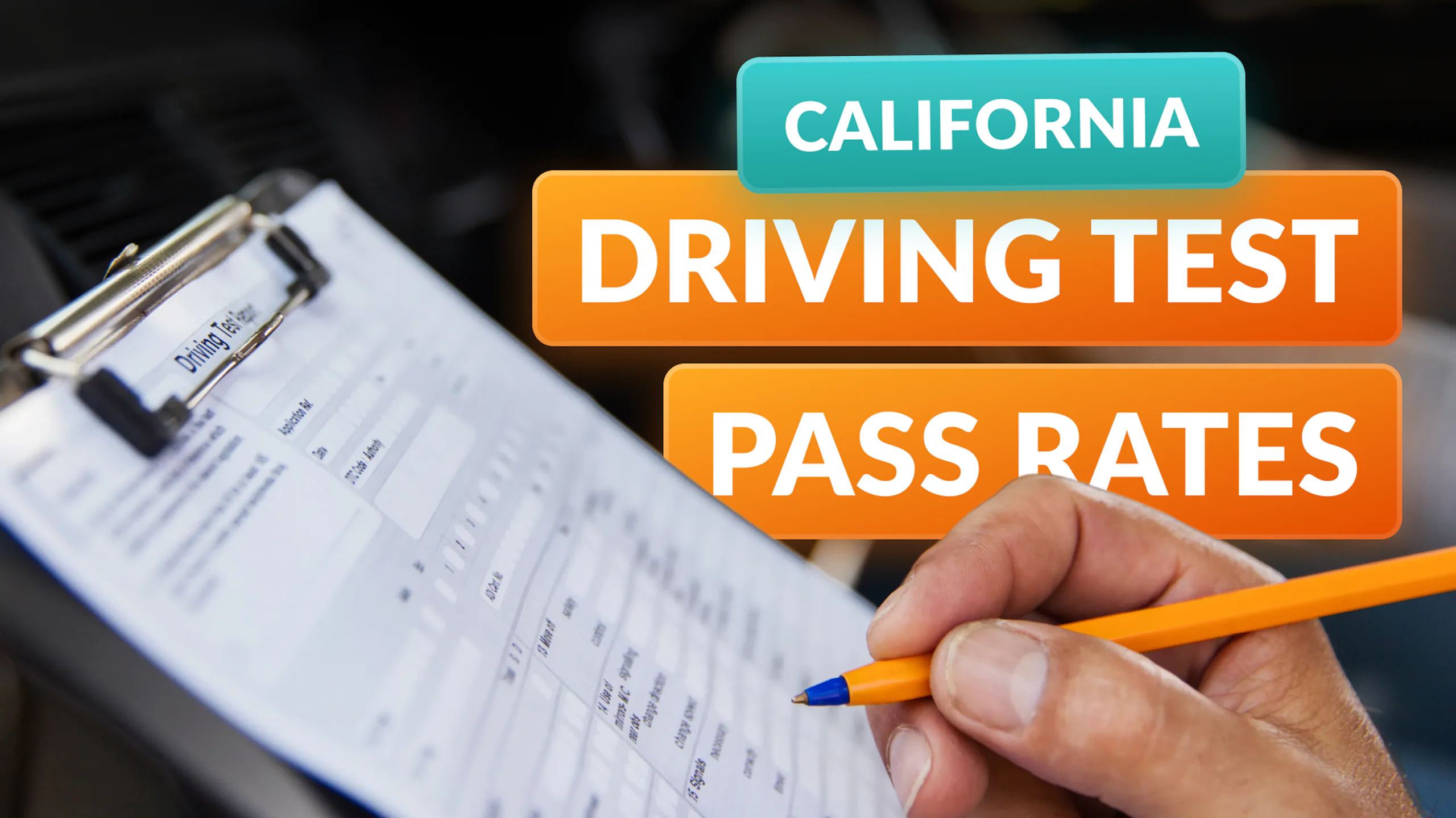 California Driving Test Pass Rates: 1 in 3 Fail (Official DMV Data)