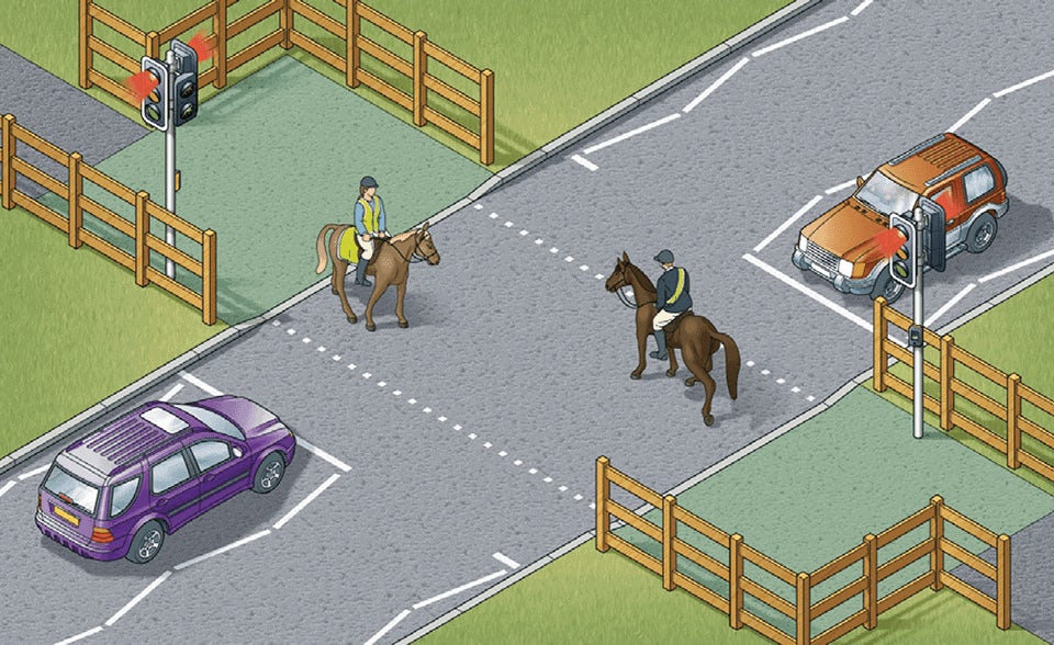 EQUESTRIAN CROSSINGS IN USE BY HORSES