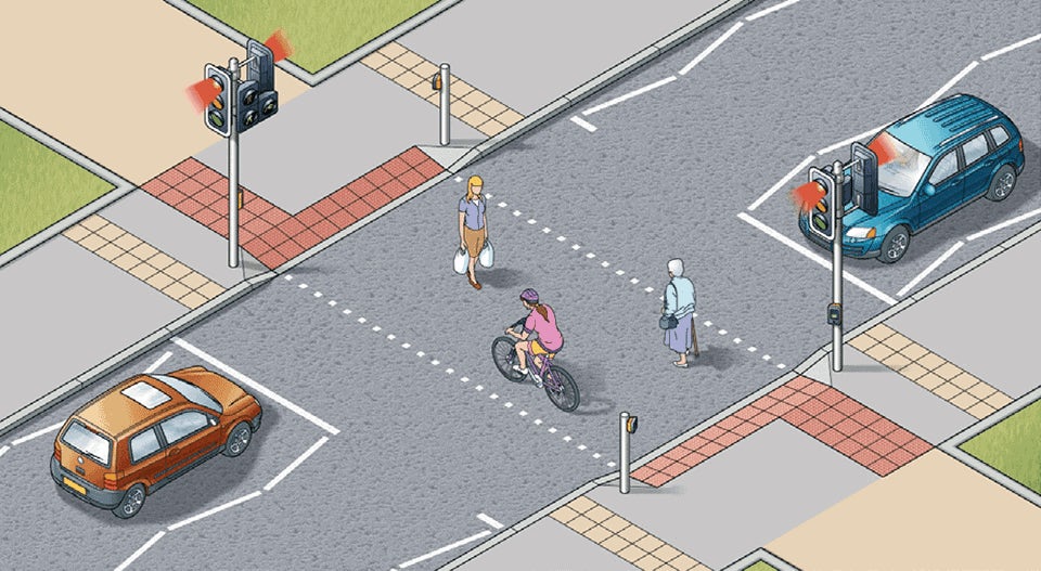 TOUCAN CROSSINGS ARE ALSO USED BY CYCLISTS AND PEDESTRIANS
