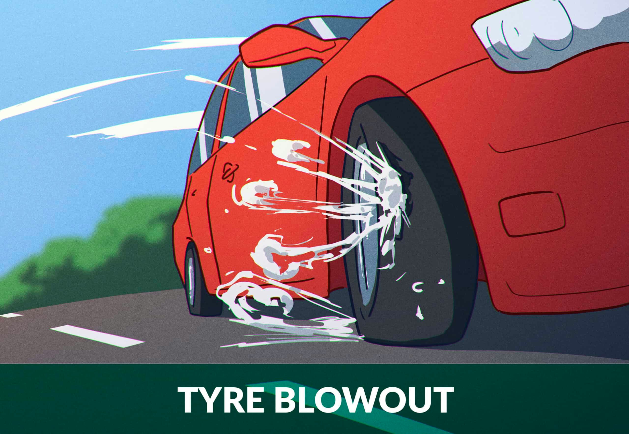 Tyre blowout