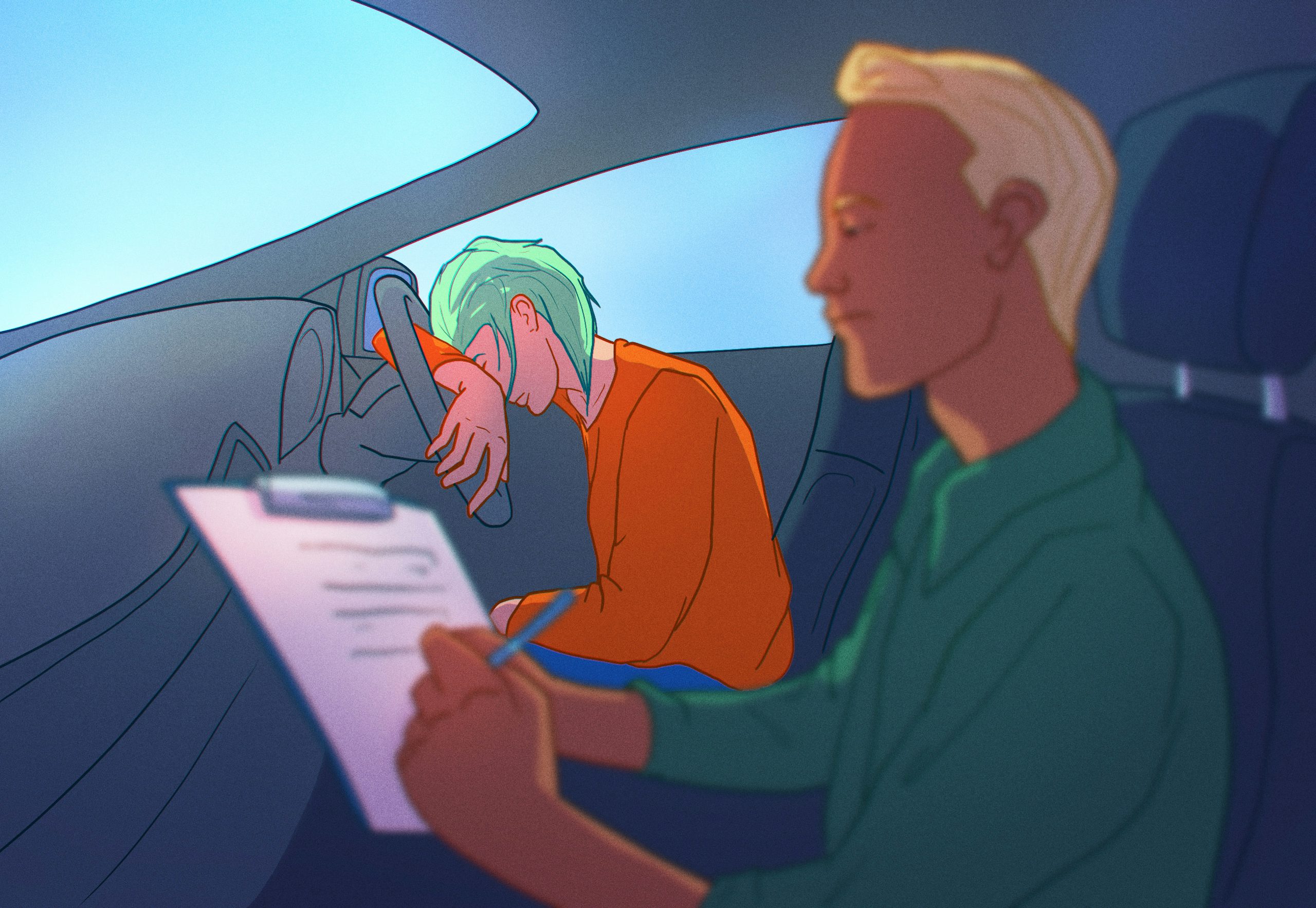 Student failed driving test