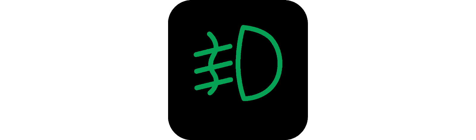 This is the dashboard icon for front fog lights