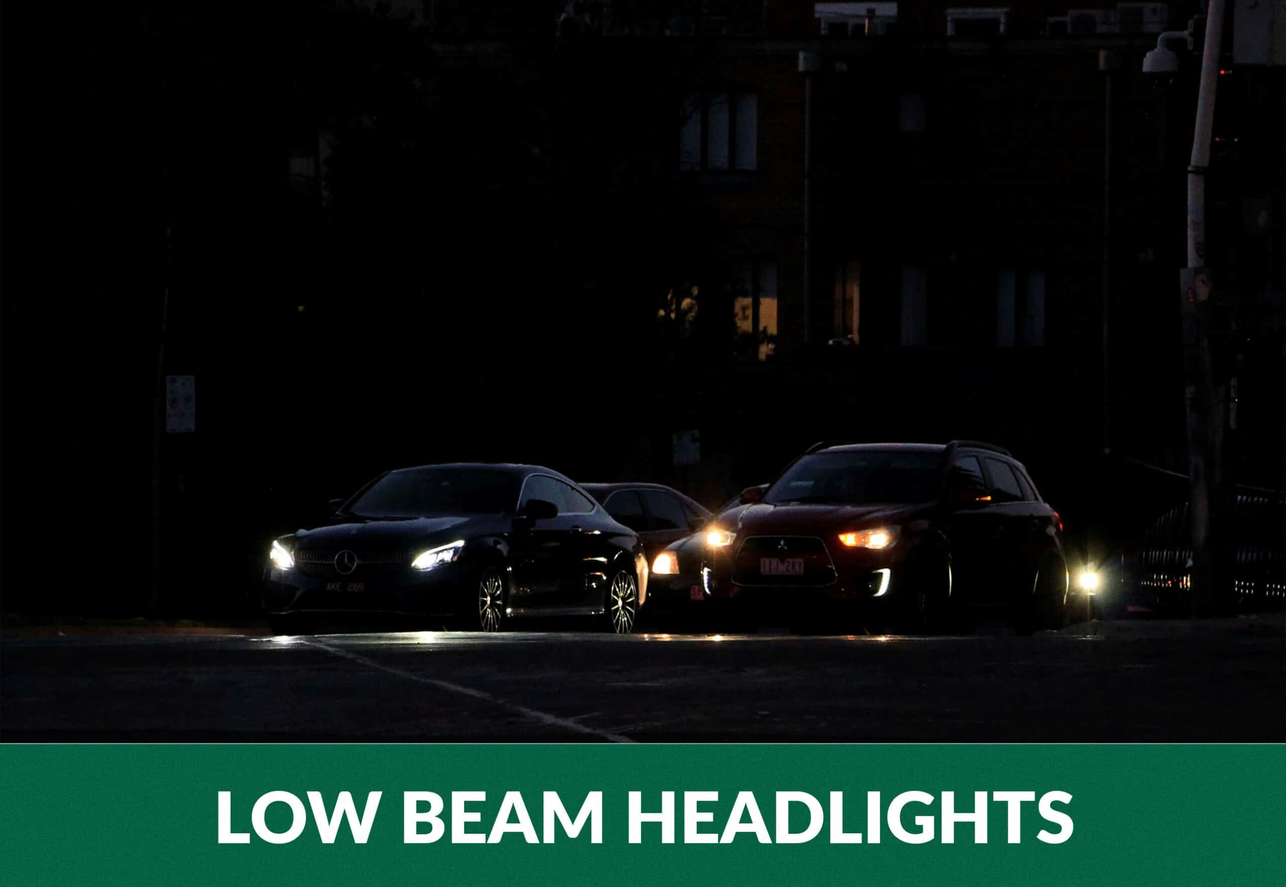 low beam headlights
